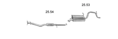 Sistema de gases de escape Suzuki WAGON R+ · Suzuki IGNIS I