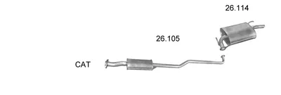 Sistema de gases de escape Toyota COROLLA · Toyota COROLLA Liftback · Toyota COROLLA Estate