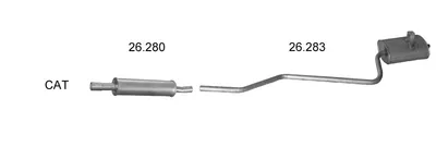 Sistema de gases de escape Toyota COROLLA Compact · Toyota COROLLA Liftback