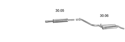 Sistema de gases de escape Vw GOLF II