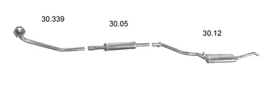 Sistema de gases de escape Vw JETTA II