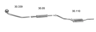 Sistema de gases de escape Vw JETTA II