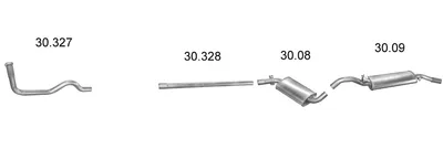 Sistema de gases de escape Vw GOLF II · Vw JETTA II