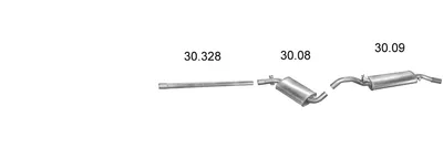 Sistema de gases de escape Vw GOLF II