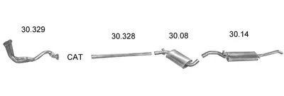 Sistema de gases de escape Vw JETTA II