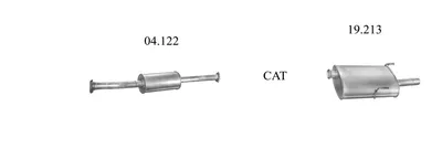 Sistema de gases de escape Peugeot BOXER Van · Citroën JUMPER I Van · Peugeot BOXER Platform/Chassis