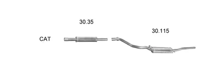 Sistema de gases de escape Vw JETTA II