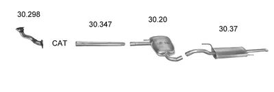 Sistema de gases de escape Vw PASSAT B3/B4 · Vw PASSAT B3/B4 Variant
