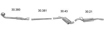 Sistema de gases de escape Vw PASSAT B3/B4 · Vw PASSAT B3/B4 Variant