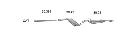 Sistema de gases de escape Vw PASSAT B3/B4 · Vw PASSAT B3/B4 Variant
