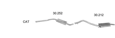 Sistema de gases de escape Vw TRANSPORTER T4 Bus · Vw TRANSPORTER T4 Van · Vw TRANSPORTER T4 Platform/Chassis (70E, 70L, 70M, 7DE, 7DL, 7D