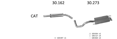 Sistema de gases de escape Vw POLO III · Vw POLO