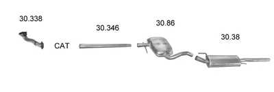 Sistema de gases de escape Vw VENTO