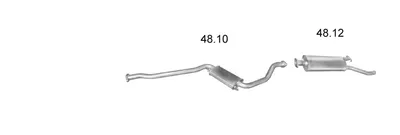 Sistema de gases de escape Saab 9000