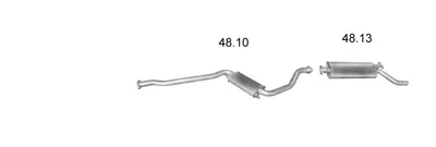 Sistema de gases de escape Saab 9000