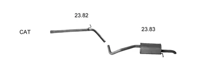 Sistema de gases de escape Seat IBIZA IV · Skoda FABIA II · Skoda FABIA II Combi