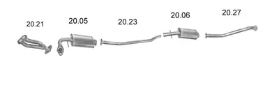 Sistema de gases de escape Fso POLONEZ III