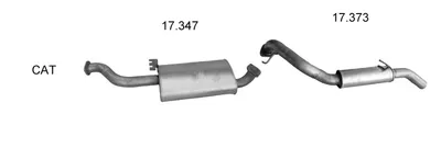 Sistema de gases de escape Opel FRONTERA B