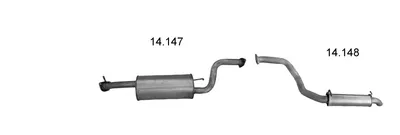 Sistema de gases de escape Mitsubishi PAJERO III Canvas Top · Mitsubishi PAJERO III