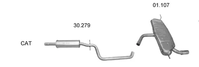 Sistema de gases de escape Audi A3