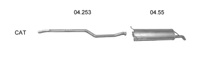 Sistema de gases de escape Citroën XANTIA Break