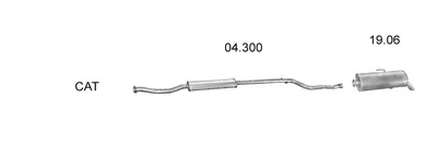 Sistema de gases de escape Peugeot 106 I · Citroën SAXO · Peugeot 106 II