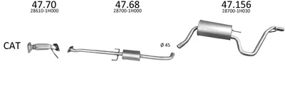 Sistema de gases de escape EDEX 3016