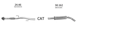 Sistema de gases de escape EDEX 3150