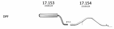 Sistema de gases de escape Opel INSIGNIA A Saloon · Opel INSIGNIA A · Opel INSIGNIA A Sports Tourer