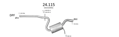 Sistema de gases de escape Vw GOLF VI Van