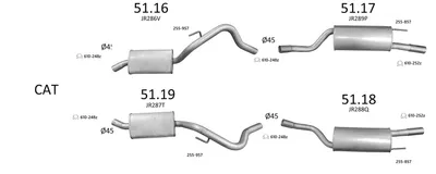 Sistema de gases de escape Jaguar XJ · Daimler XJ 40, 81