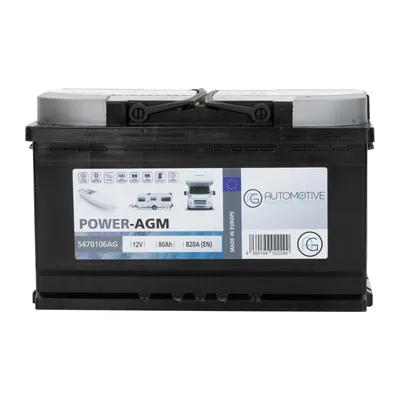 Batterie POWER-AGM Aufbaubatterie 80AH 800A
