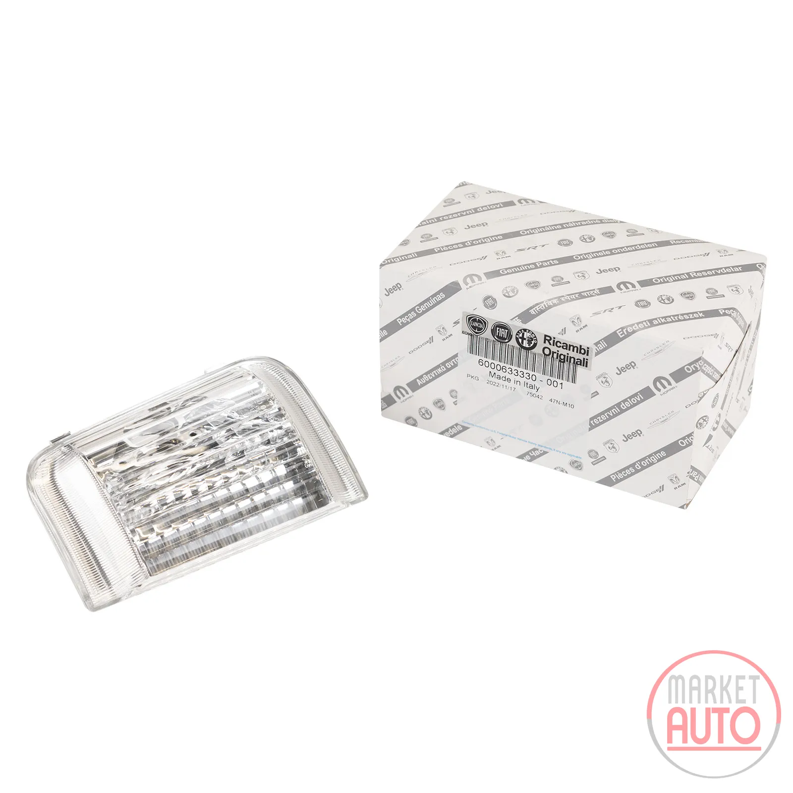 Blinkerkappe rechts im Spiegel für 16 Watt Blinker